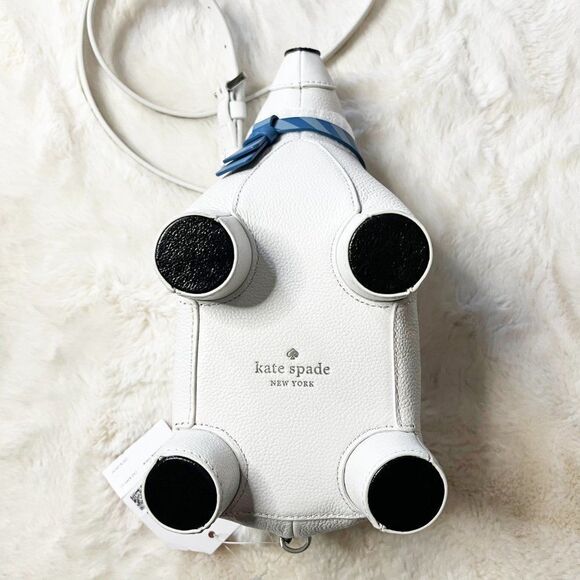 Kate Spade New York Arctic Friends Polar Bear Crossbody Leather Bag NWT - Picture 6 of 15